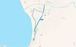 Route and Driving Directions to Hospital CMQ Premiere in Puerto Vallarta from Downtown Puerto Vallarta and The Malecon