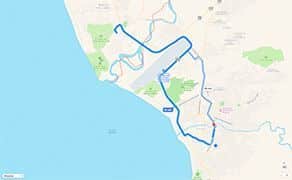 Route and Driving Directions to Hospital CMQ Premiere in Puerto Vallarta from The Nuevo Vallarta